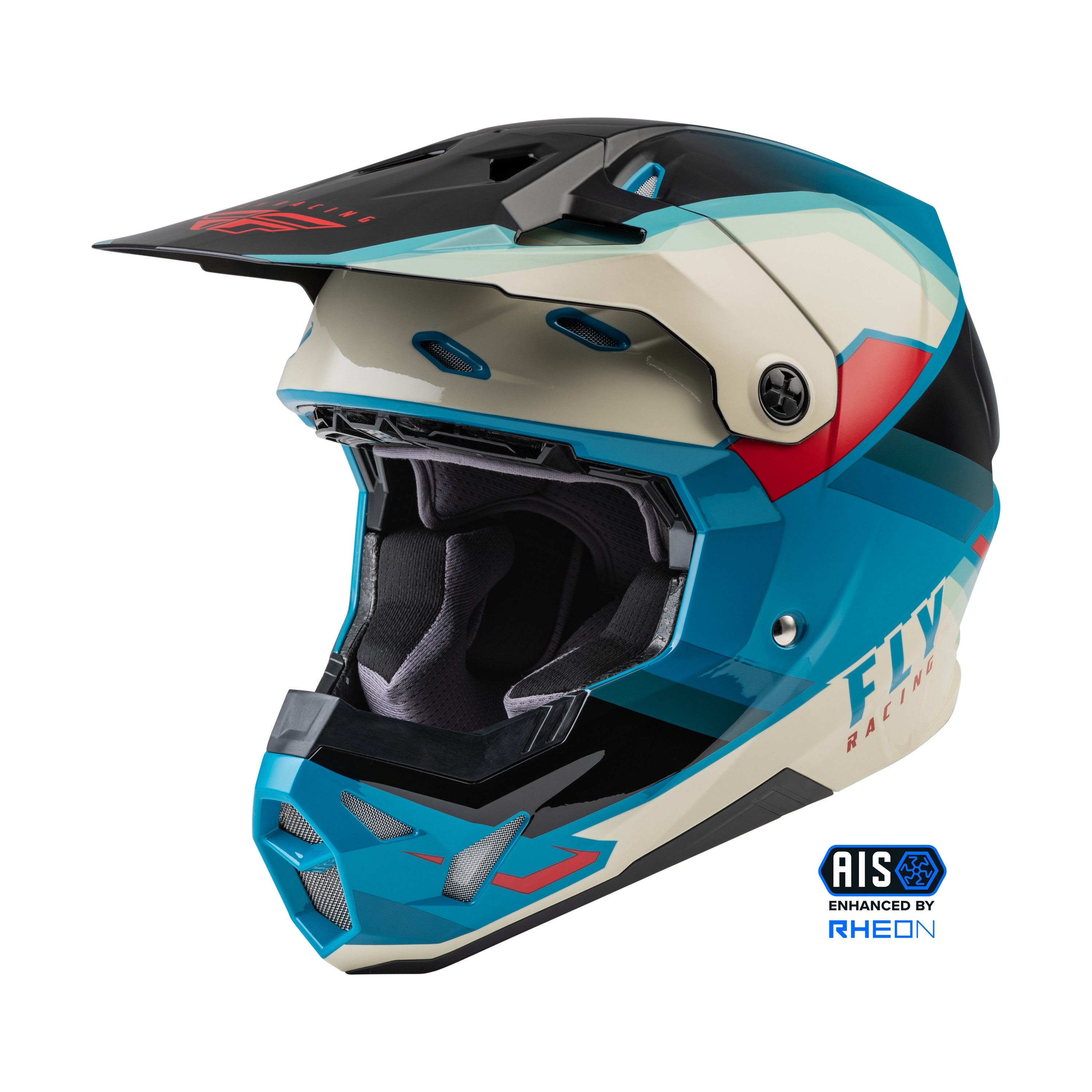 FORMULA CP RUSH HELMET BLACK/STONE/DARK TEAL SM - 73-0022S
