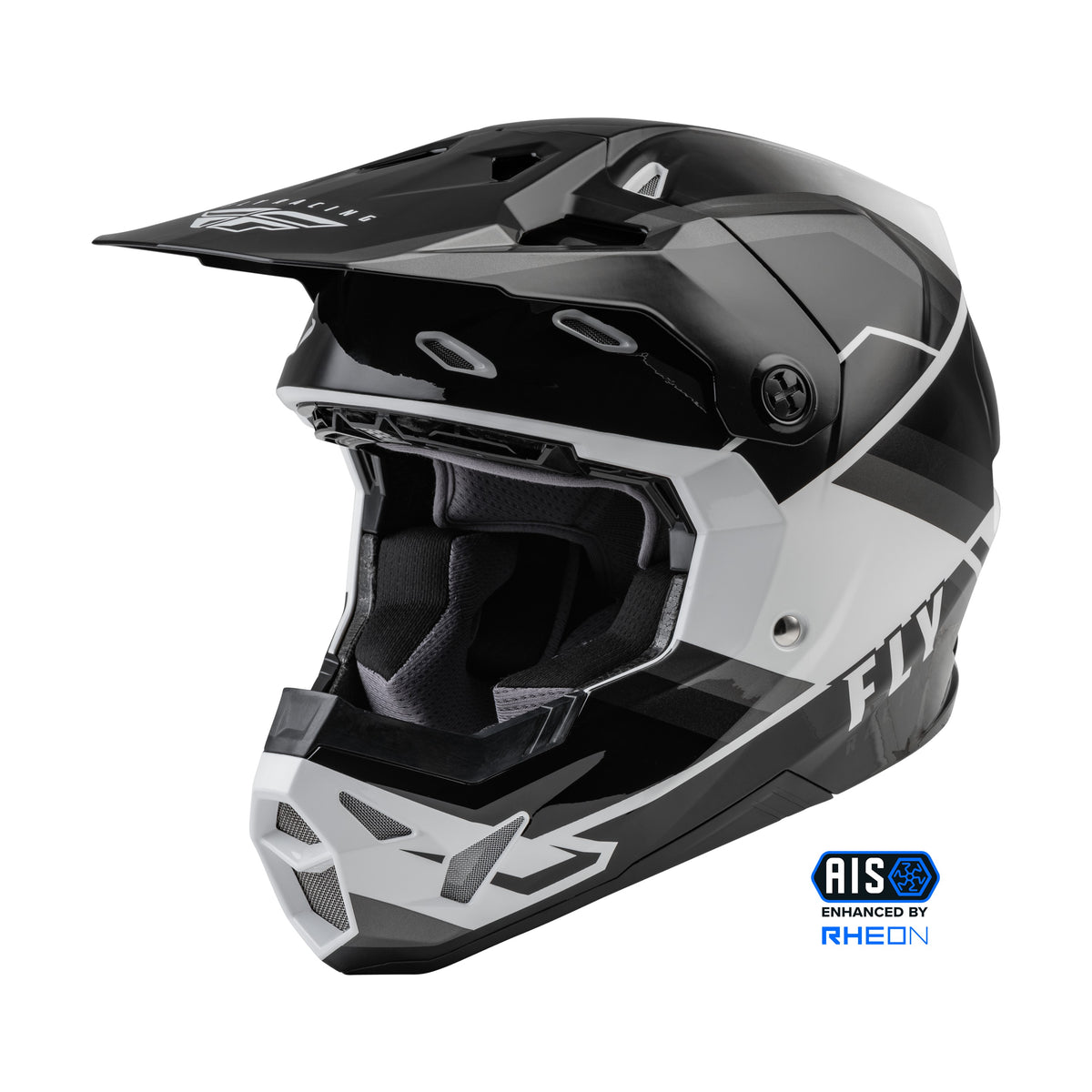 FORMULA CP RUSH HELMET GREY/BLACK/WHITE LG - 73-0023L