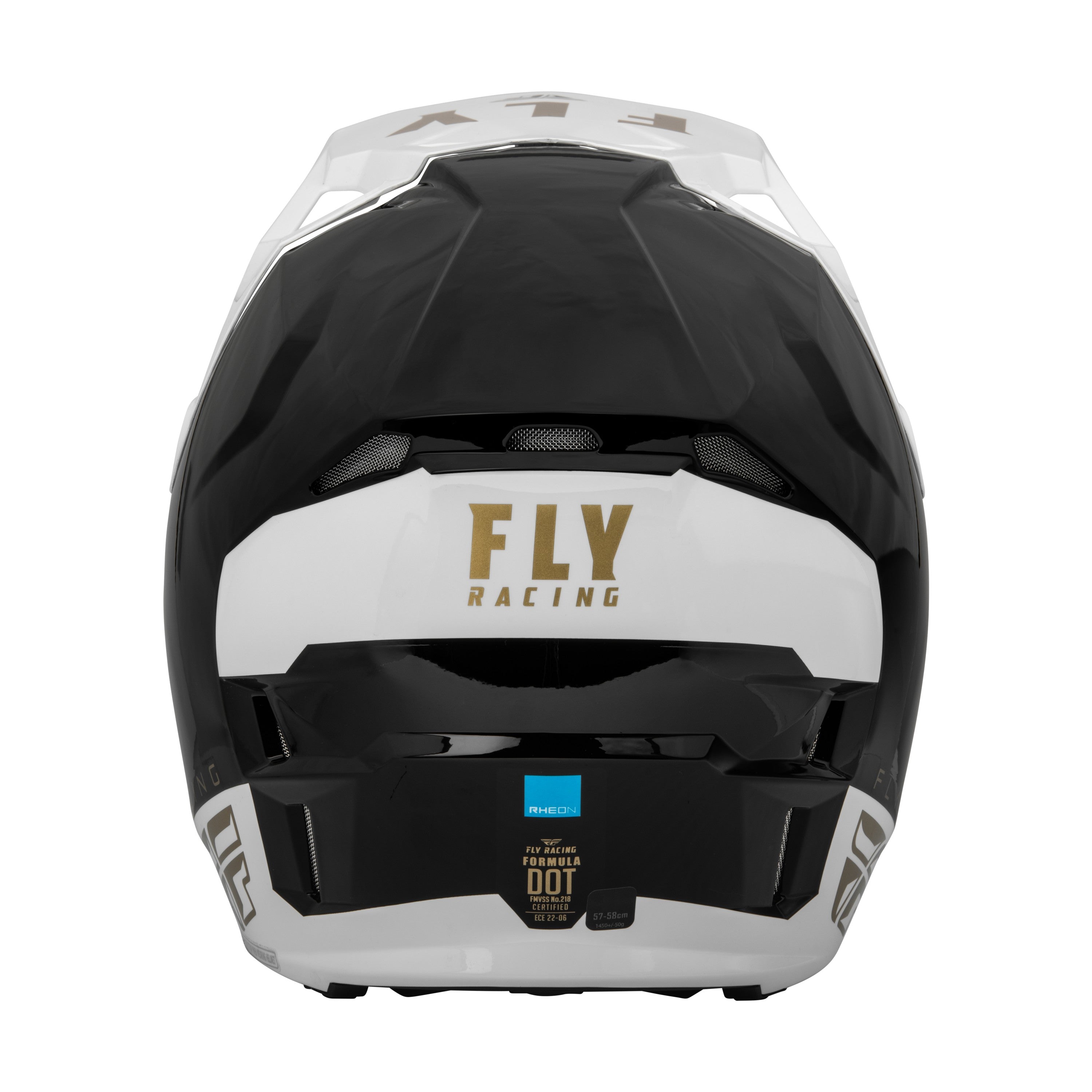 FORMULA CP SLANT HELMET BLACK/WHITE/GOLD SM - 73-0031S-1
