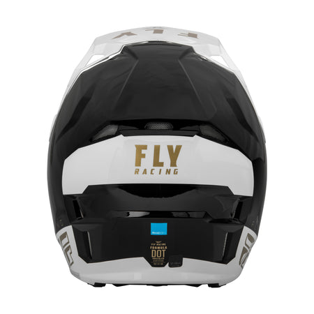 FORMULA CP SLANT HELMET BLACK/WHITE/GOLD SM - 73-0031S-1