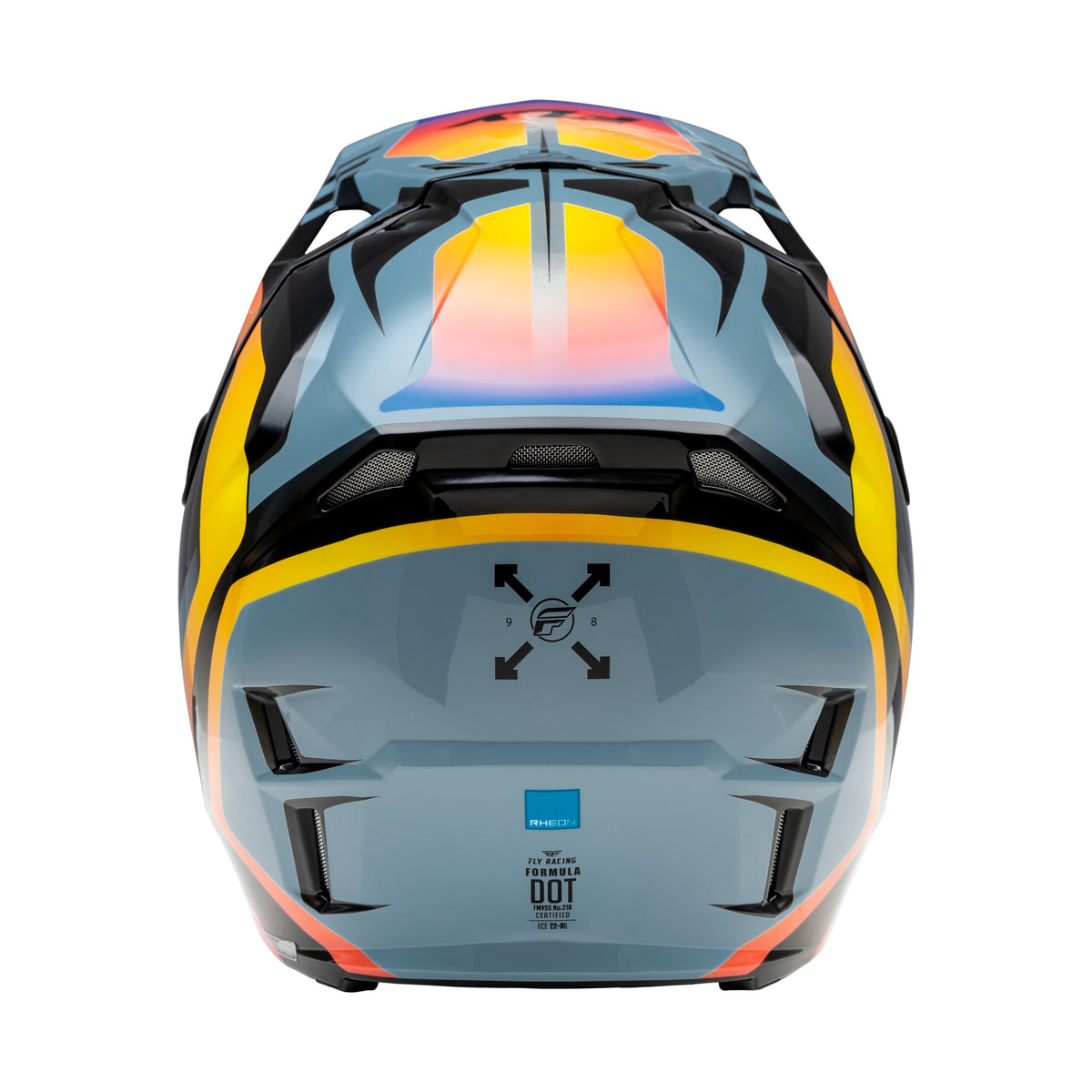 FORMULA CP KRYPTON HELMET GREY/BLACK/ELECTRIC FADE SM - 73-0038S-1