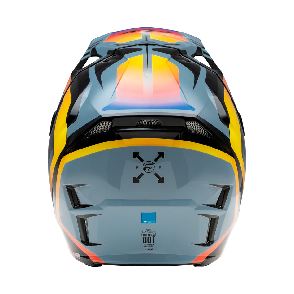 FORMULA CP KRYPTON HELMET GREY/BLACK/ELECTRIC FADE SM - 73-0038S-1