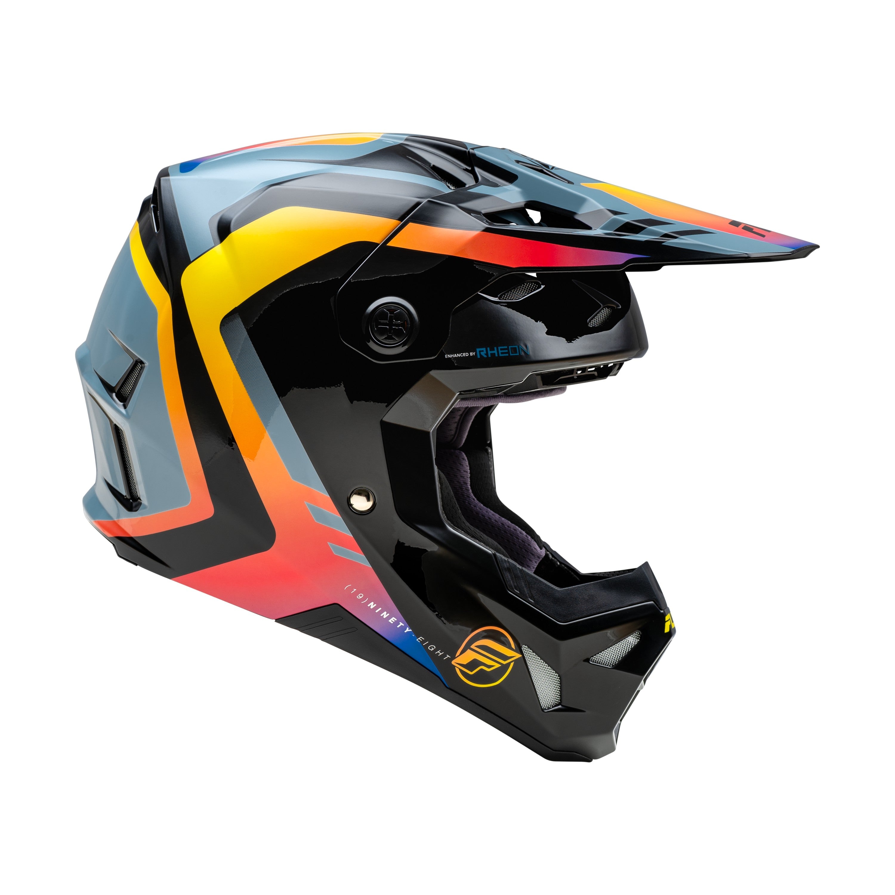 FORMULA CP KRYPTON HELMET GREY/BLACK/ELECTRIC FADE SM - 73-0038S-3