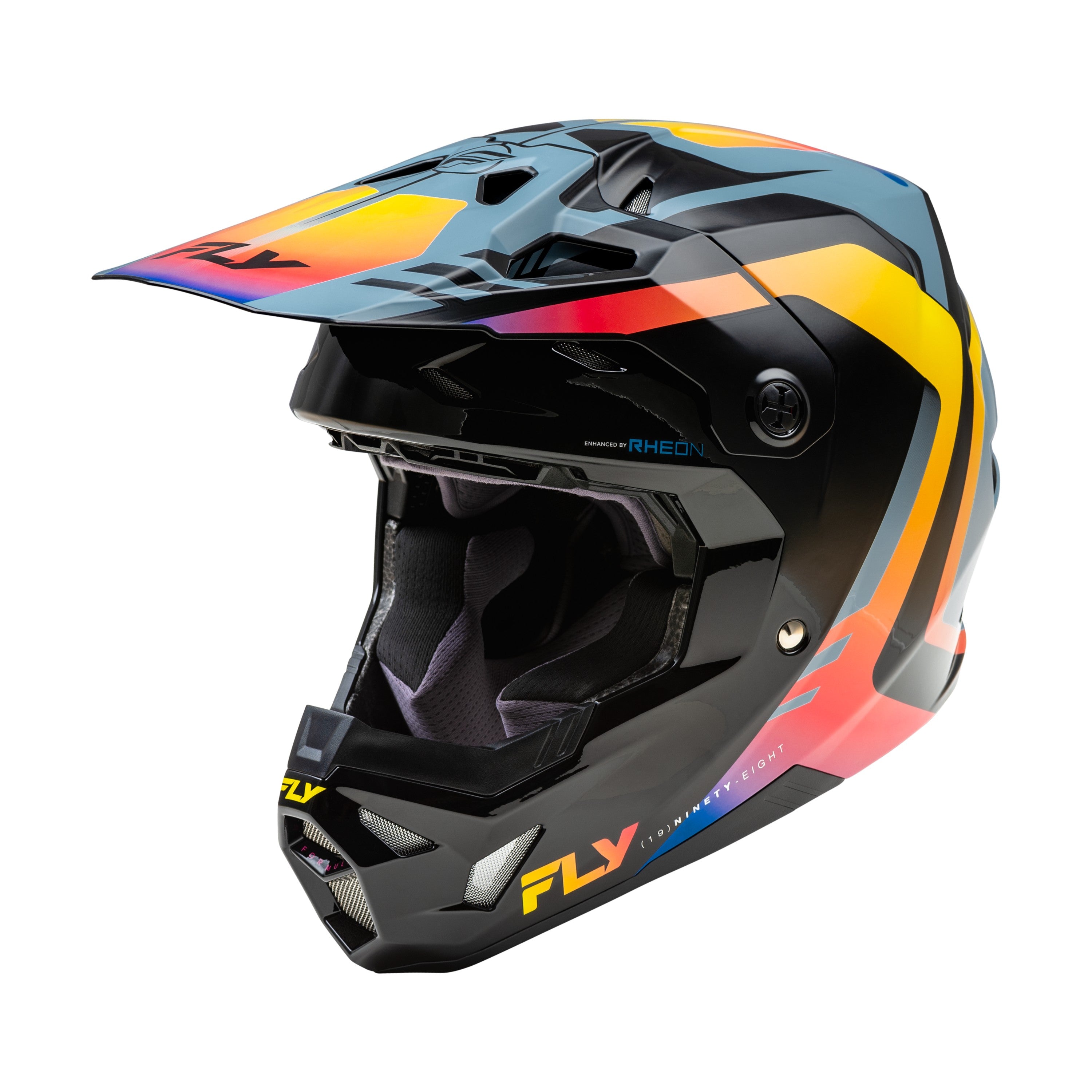 FORMULA CP KRYPTON HELMET GREY/BLACK/ELECTRIC FADE SM - 73-0038S