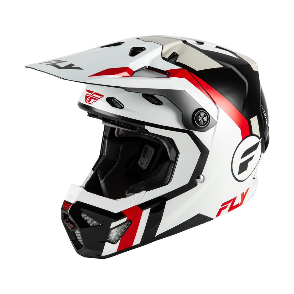 FORMULA CP SEAL HELMET WHITE/BLACK/RED XL - 73-0041X