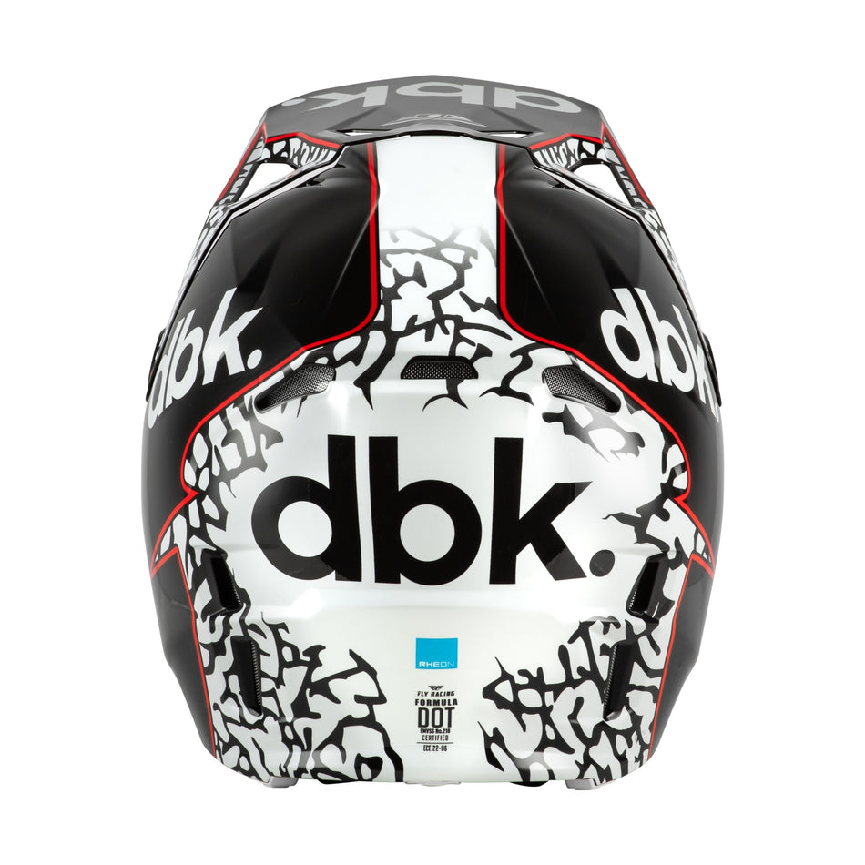 FORMULA CP DBK HELMET BLACK/WHITE/RED SM - 73-0044S-1