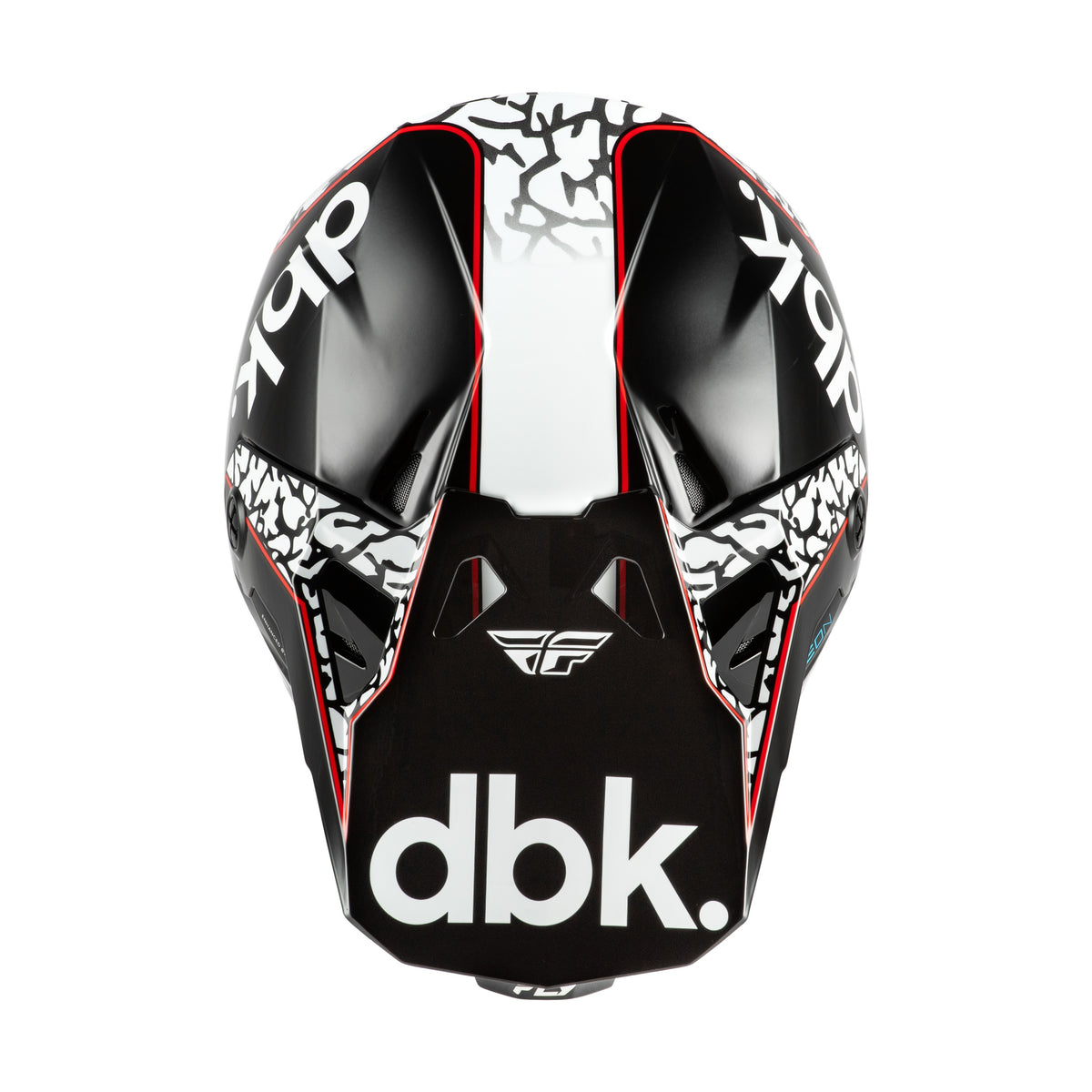 FORMULA CP DBK HELMET BLACK/WHITE/RED SM - 73-0044S-2