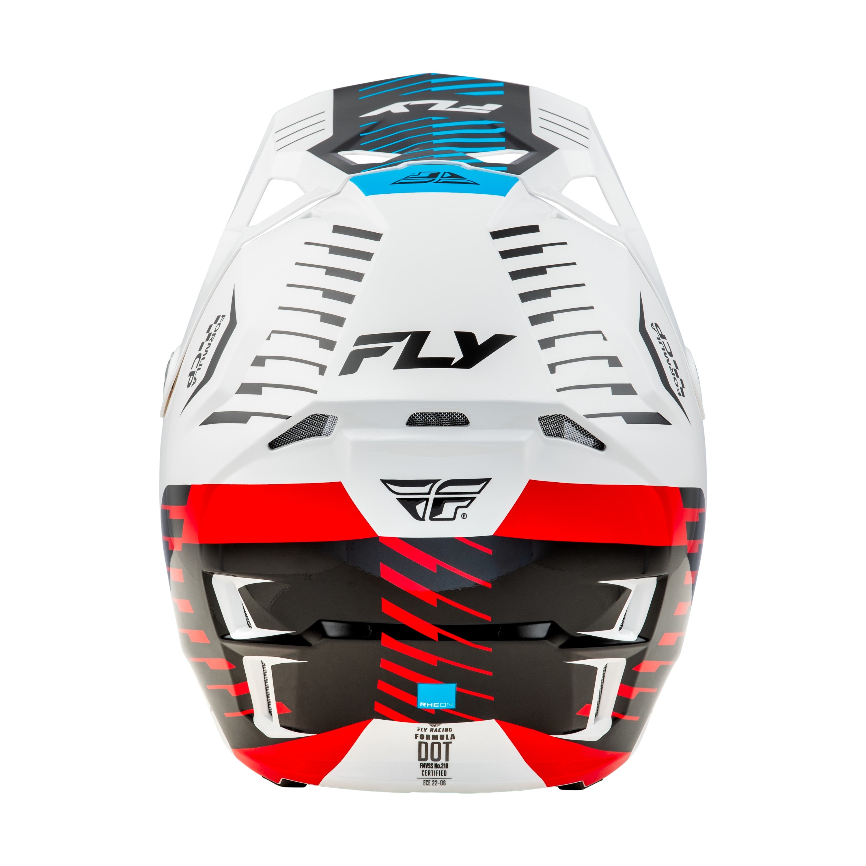 FORMULA CP SLICE HELMET WHITE/RED/CYAN SM - 73-0052S-1