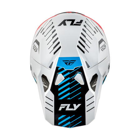 FORMULA CP SLICE HELMET WHITE/RED/CYAN SM - 73-0052S-2