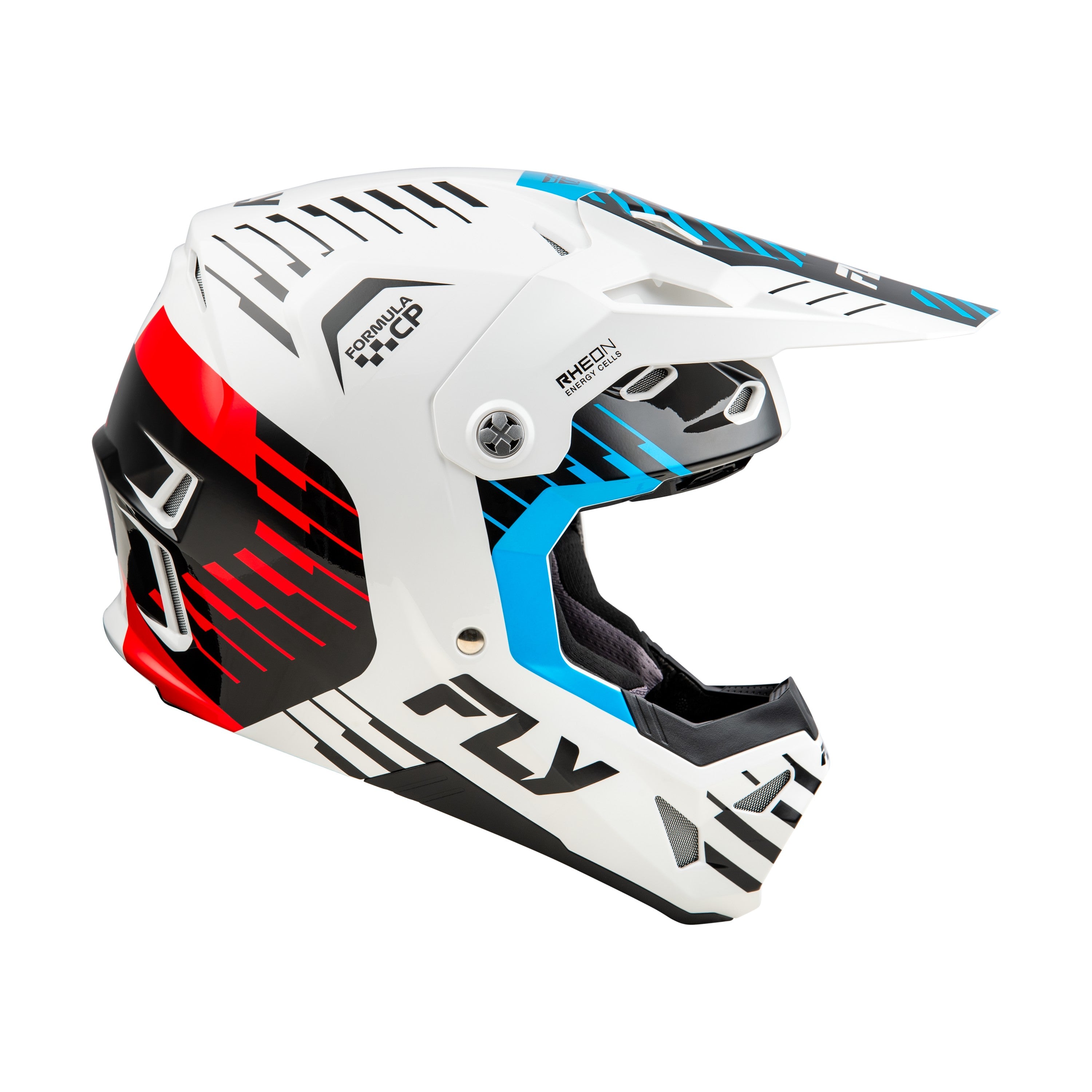 FORMULA CP SLICE HELMET WHITE/RED/CYAN SM - 73-0052S-3