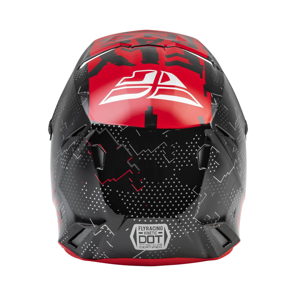 YOUTH KINETIC SCAN HELMET BLACK/RED YL - 73-3490YL-1