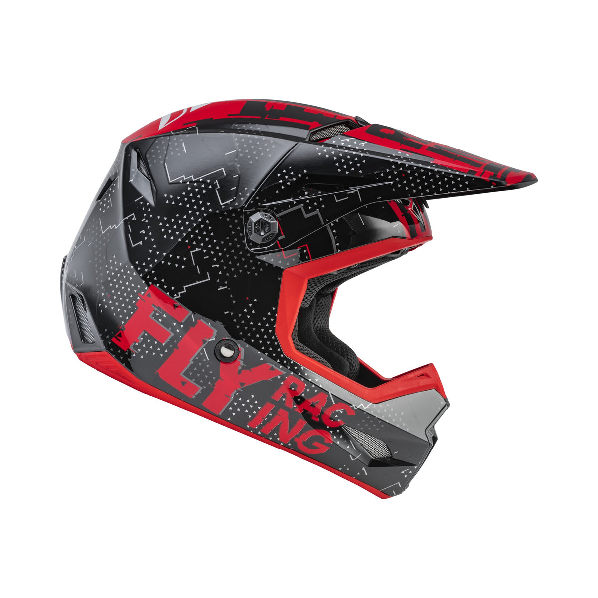 YOUTH KINETIC SCAN HELMET BLACK/RED YL - 73-3490YL-3