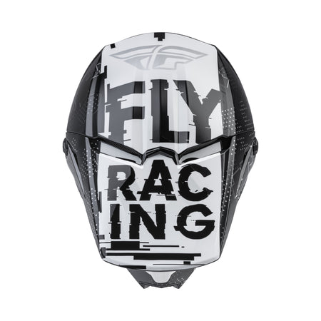 YOUTH KINETIC SCAN HELMET BLACK/WHITE YL - 73-3491YL-2