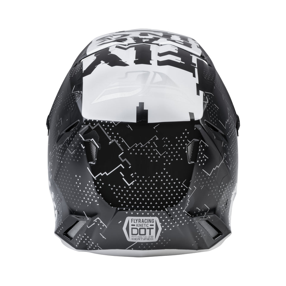 YOUTH KINETIC SCAN HELMET BLACK/WHITE YM - 73-3491YM-1