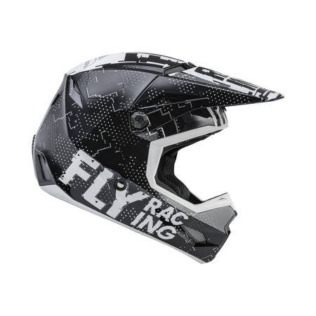 YOUTH KINETIC SCAN HELMET BLACK/WHITE YS - 73-3491YS-3