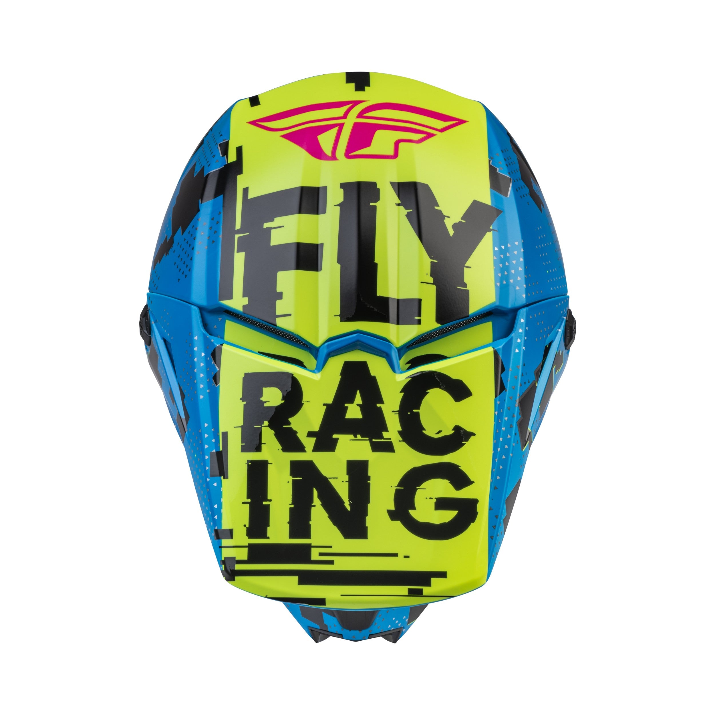 YOUTH KINETIC SCAN HELMET BLUE/HI-VIS/PINK YL - 73-3492YL-2