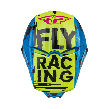 YOUTH KINETIC SCAN HELMET BLUE/HI-VIS/PINK YL - 73-3492YL-2