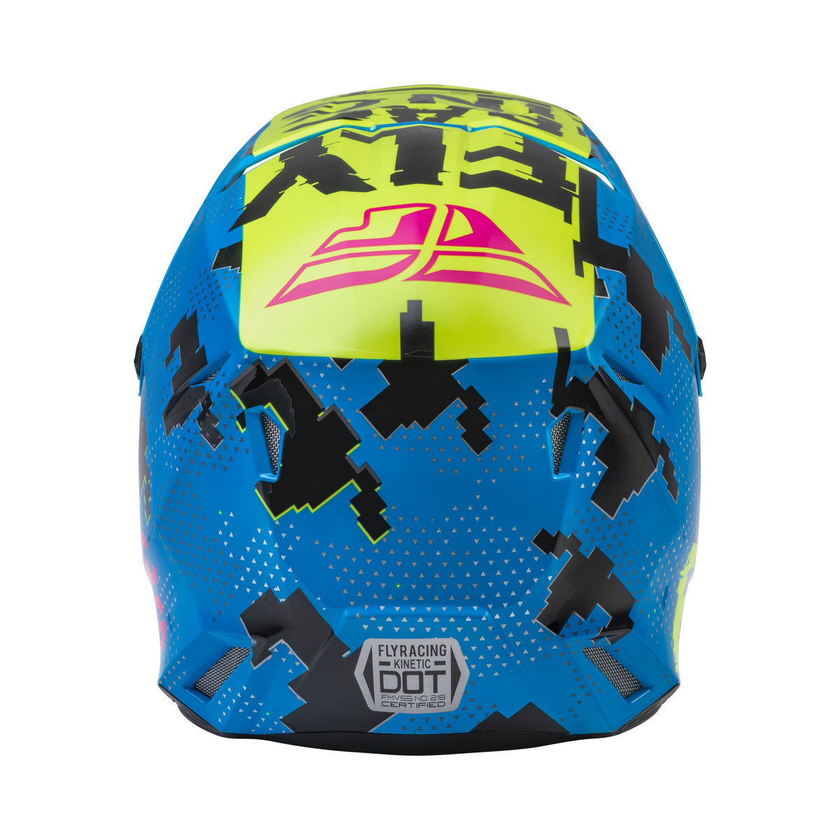 YOUTH KINETIC SCAN HELMET BLUE/HI-VIS/PINK YS - 73-3492YS-1