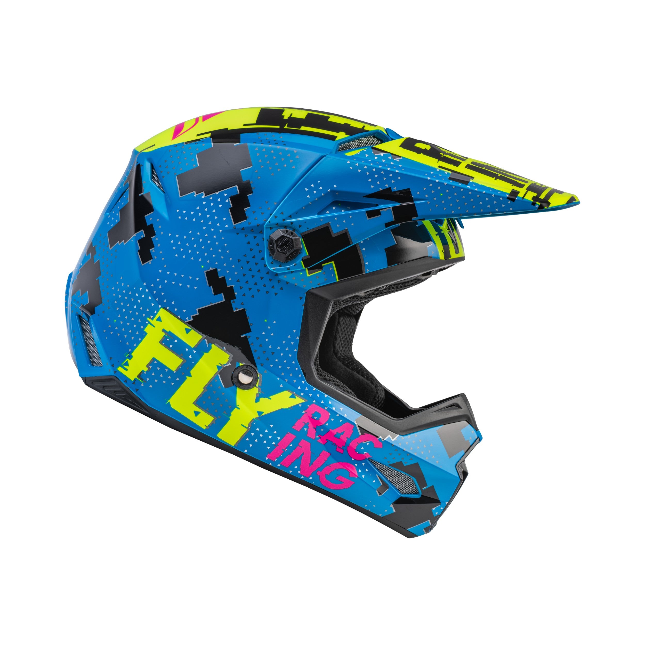 YOUTH KINETIC SCAN HELMET BLUE/HI-VIS/PINK YS - 73-3492YS-3
