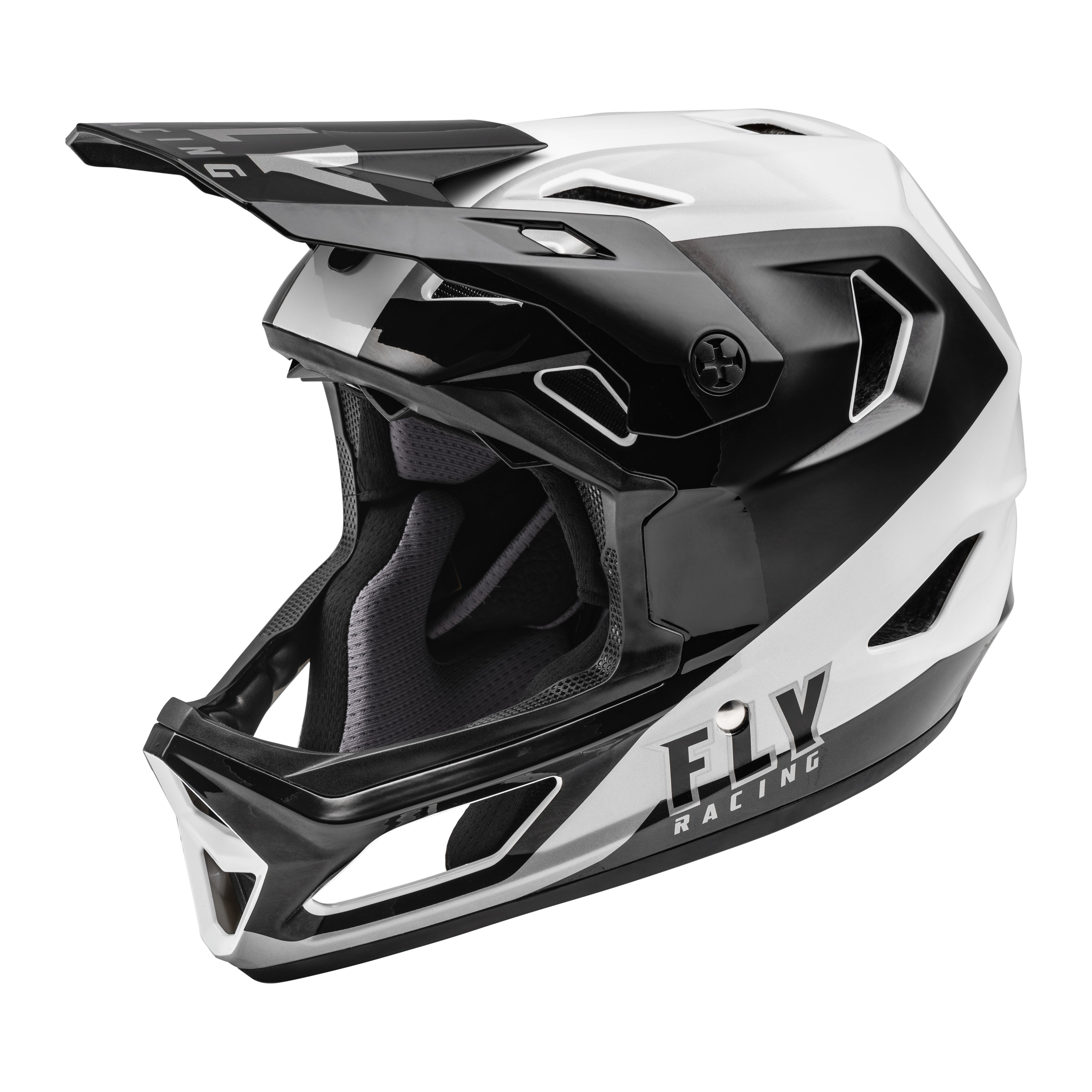 YOUTH RAYCE BICYCLE HELMET BLACK/WHITE YL - 73-3602YL