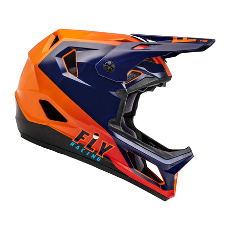 YOUTH RAYCE BICYCLE HELMET NAVY/ORANGE/RED YM - 73-3606YM-3