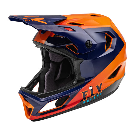 YOUTH RAYCE BICYCLE HELMET NAVY/ORANGE/RED YM - 73-3606YM