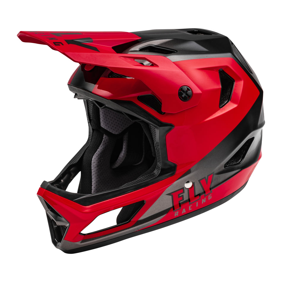 YOUTH RAYCE BICYCLE HELMET RED/BLACK YM - 73-3608YM