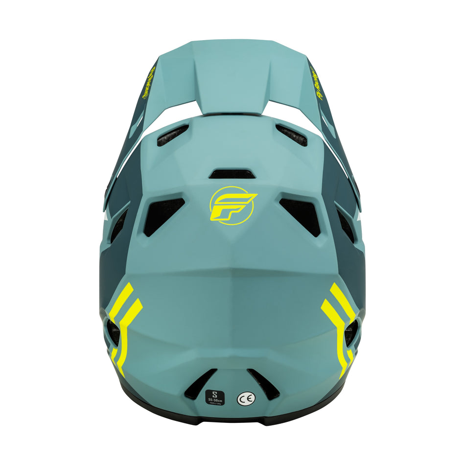 RAYCE BICYCLE HELMET MATTE BLUE STONE/HI-VIS LG - 73-3610L-1