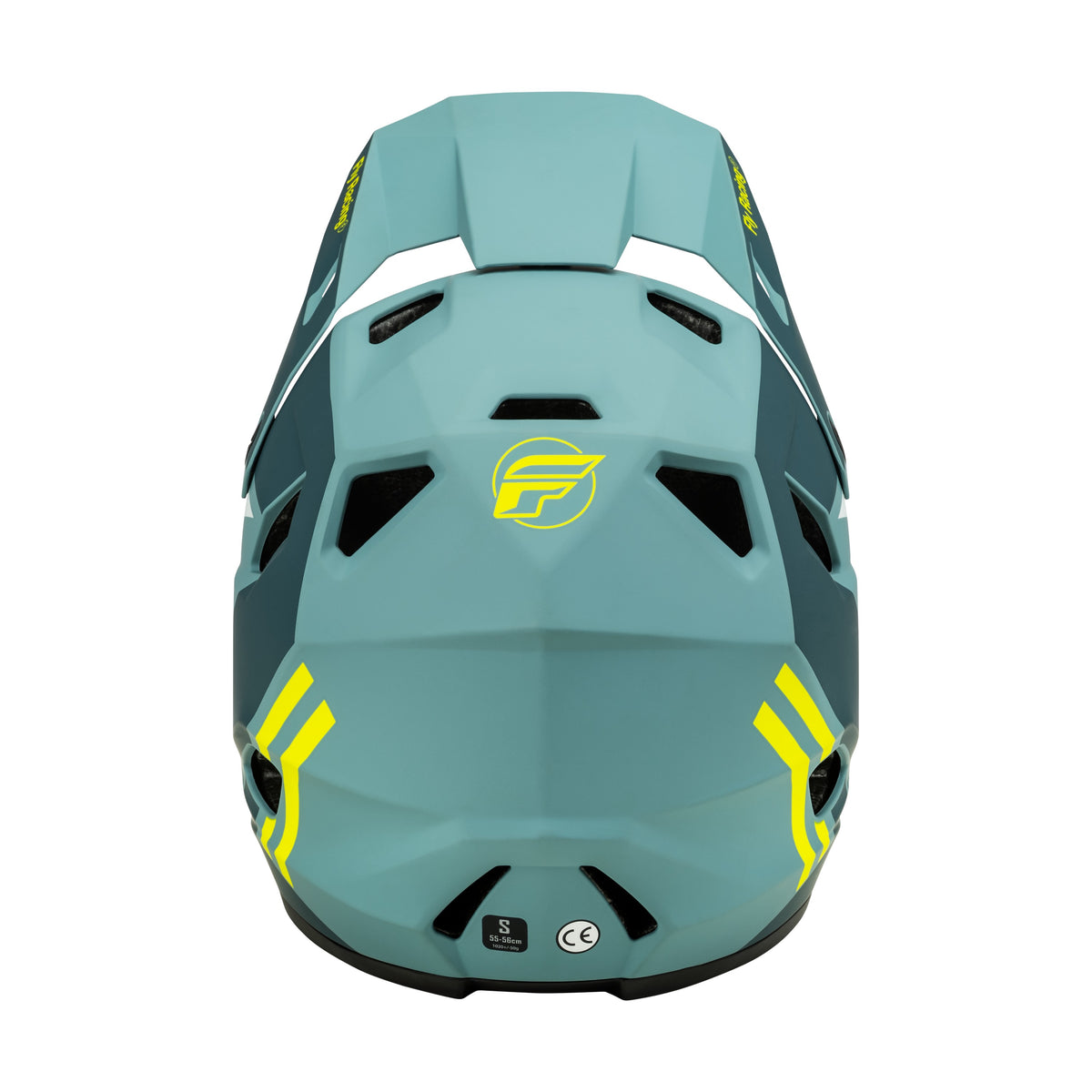 YOUTH RAYCE BICYCLE HELMET MATTE BLUE STONE/HI-VIS YS - 73-3610YS-1