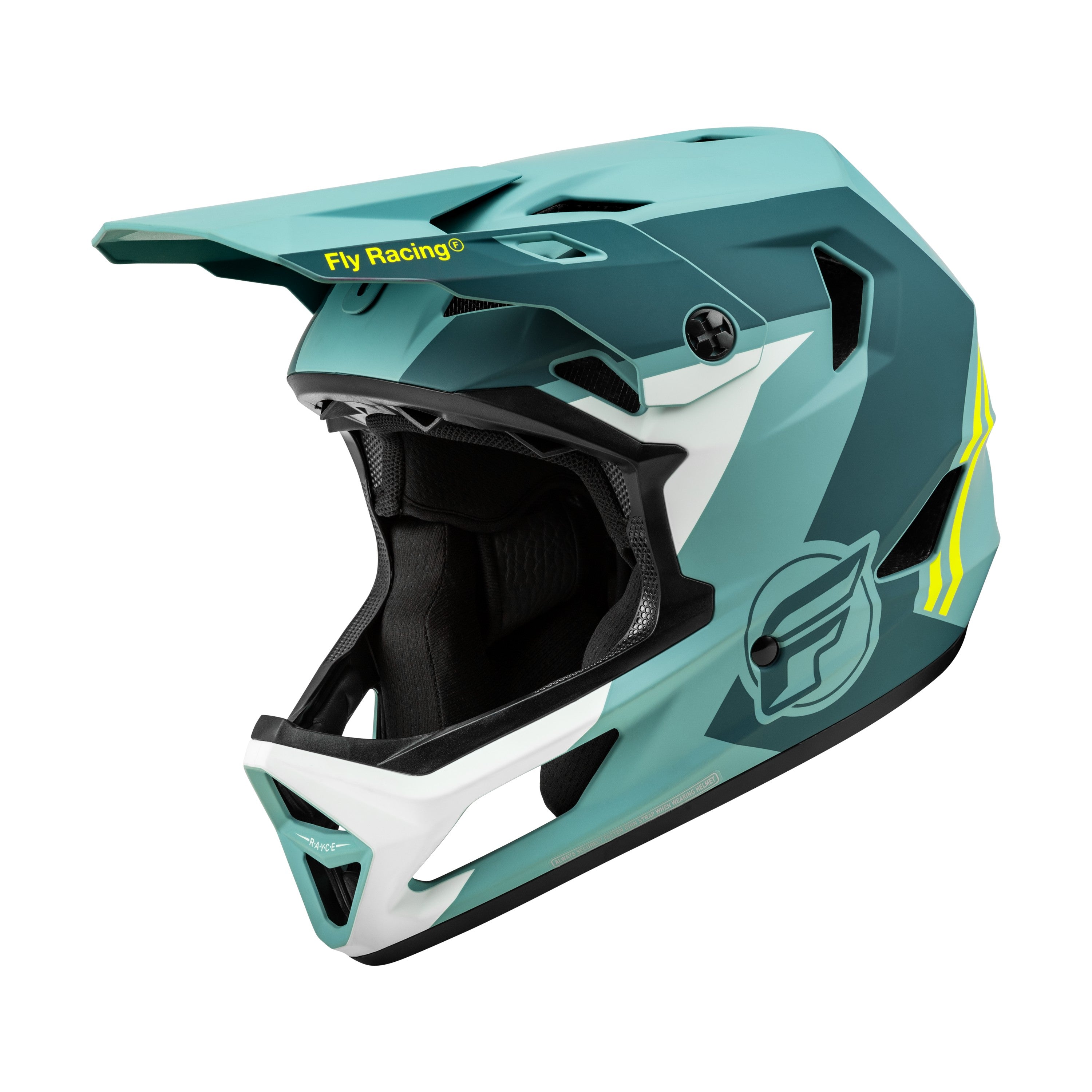 YOUTH RAYCE BICYCLE HELMET MATTE BLUE STONE/HI-VIS YS - 73-3610YS