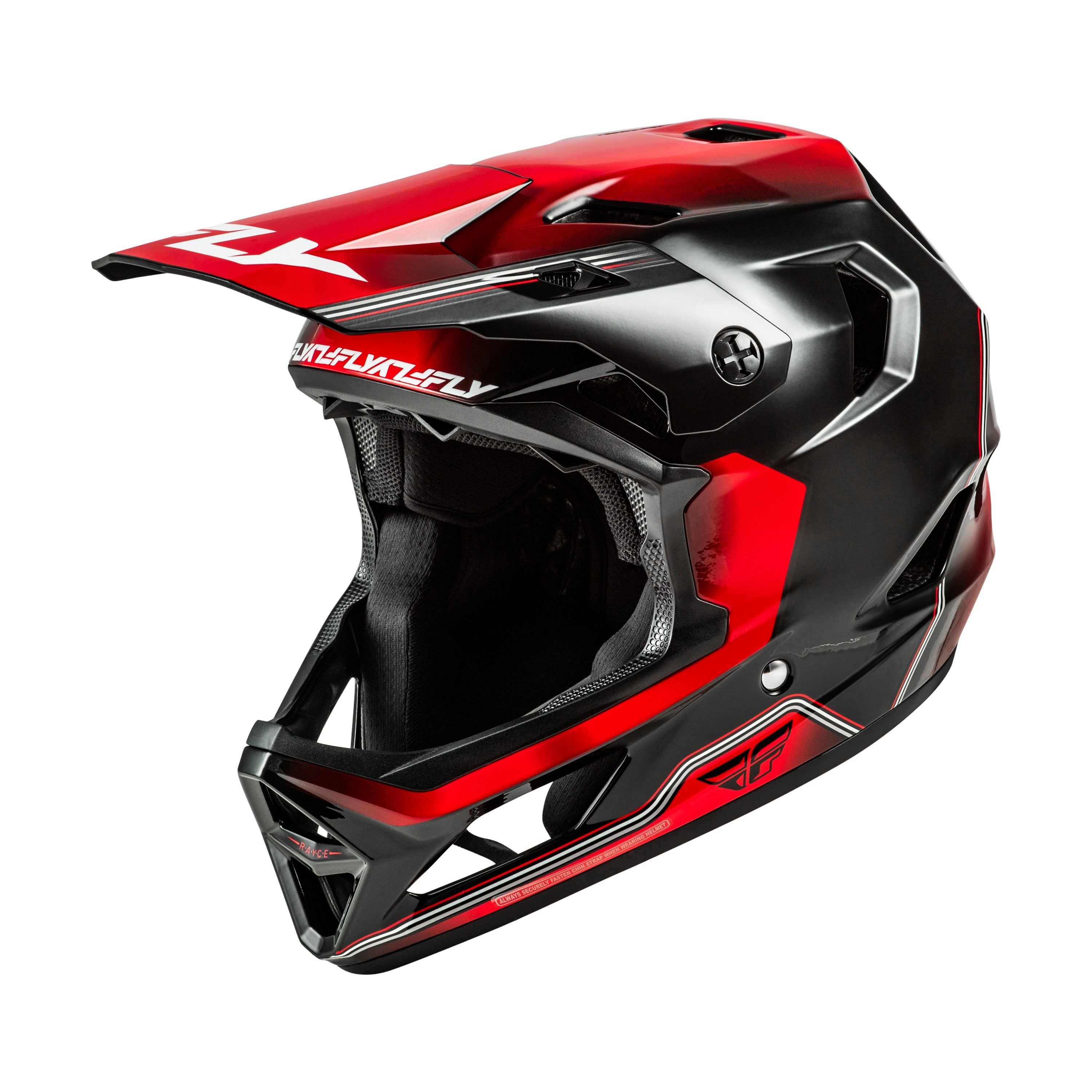 YTH RAYCE REPEAT BICYCLE HLMT BLACK/RED YS - 73-3622YS
