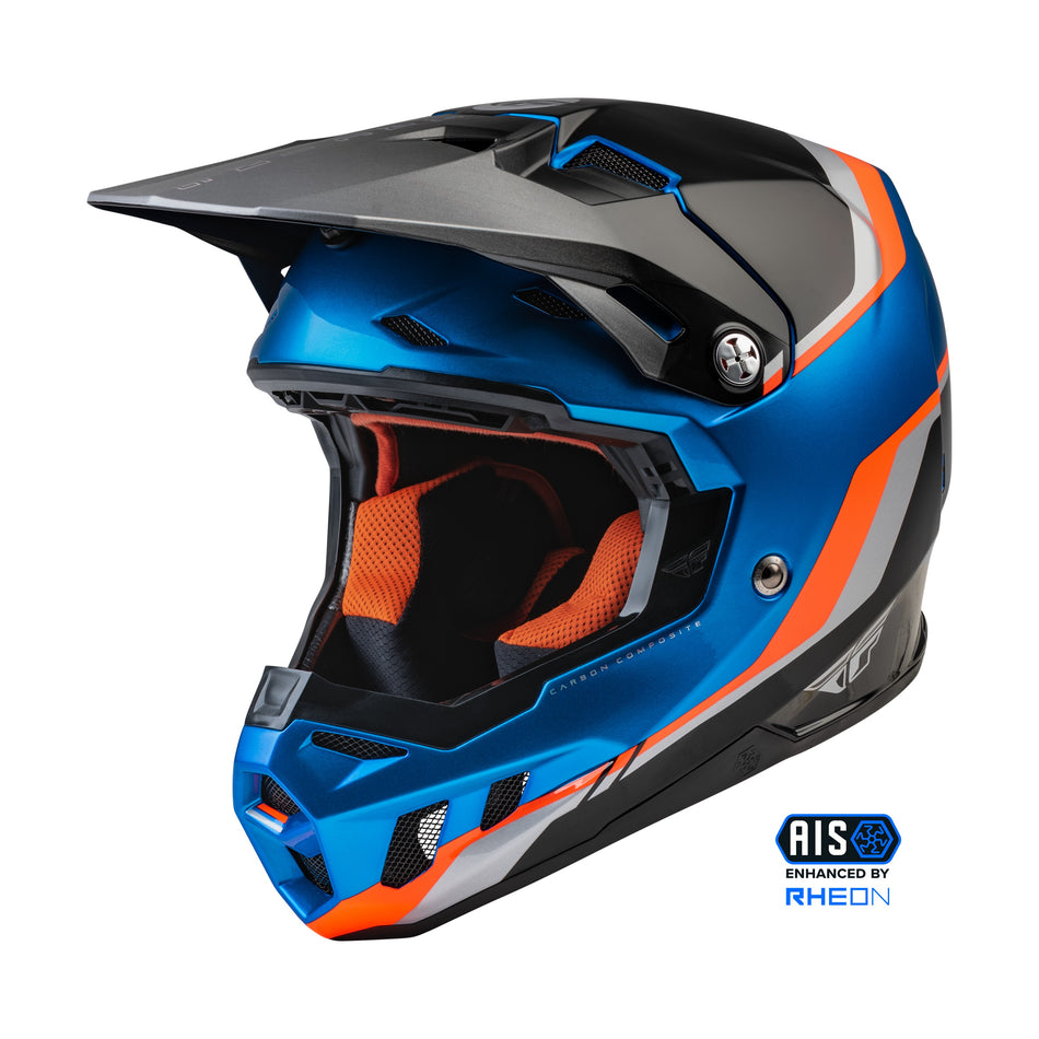 YOUTH FORMULA CC DRIVER HELMET BLUE/ORANGE/BLACK YL - 73-4312YL