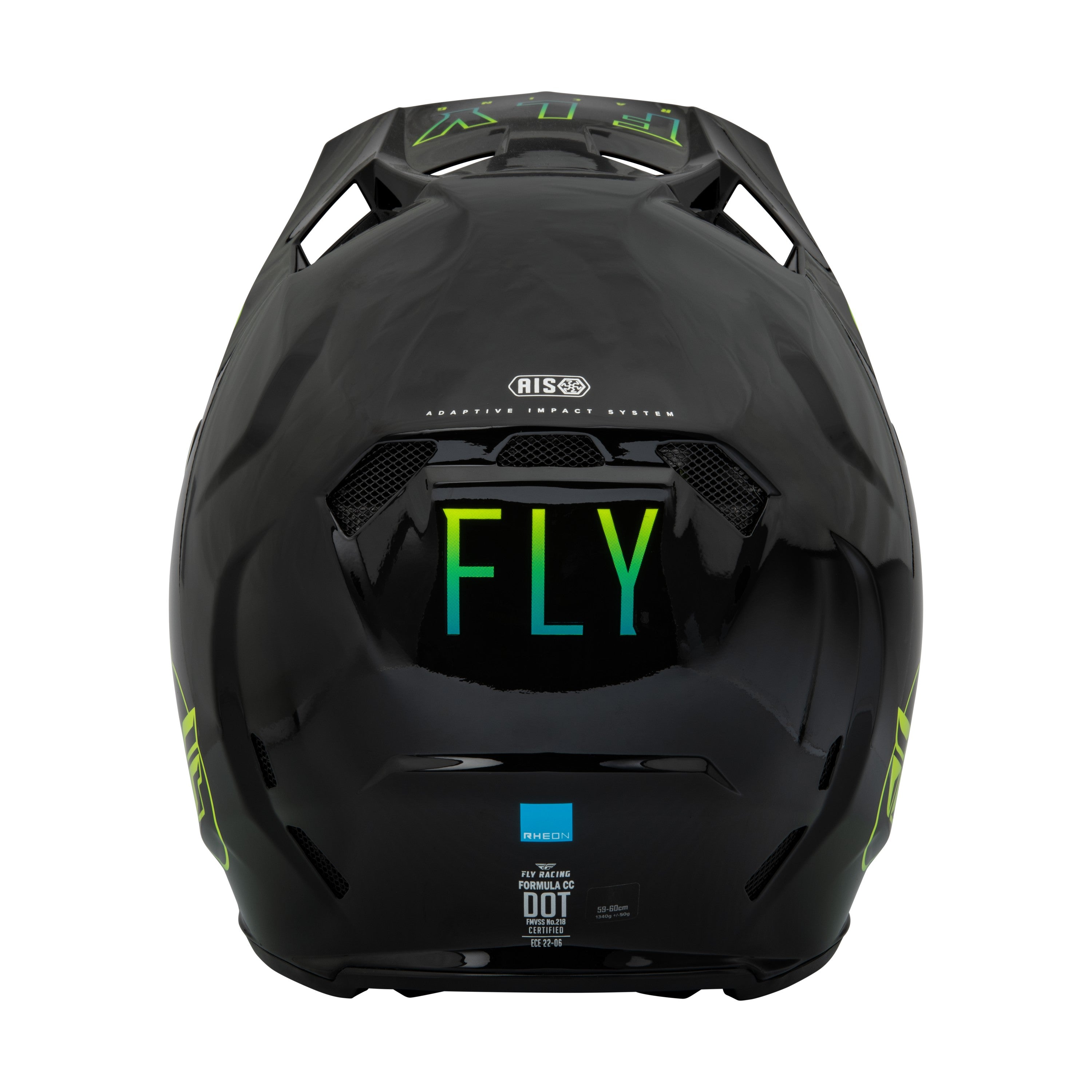 YOUTH FORMULA CC CENTRUM HELMET BLACK/BLUE/HI-VIS YL - 73-4320YL-1