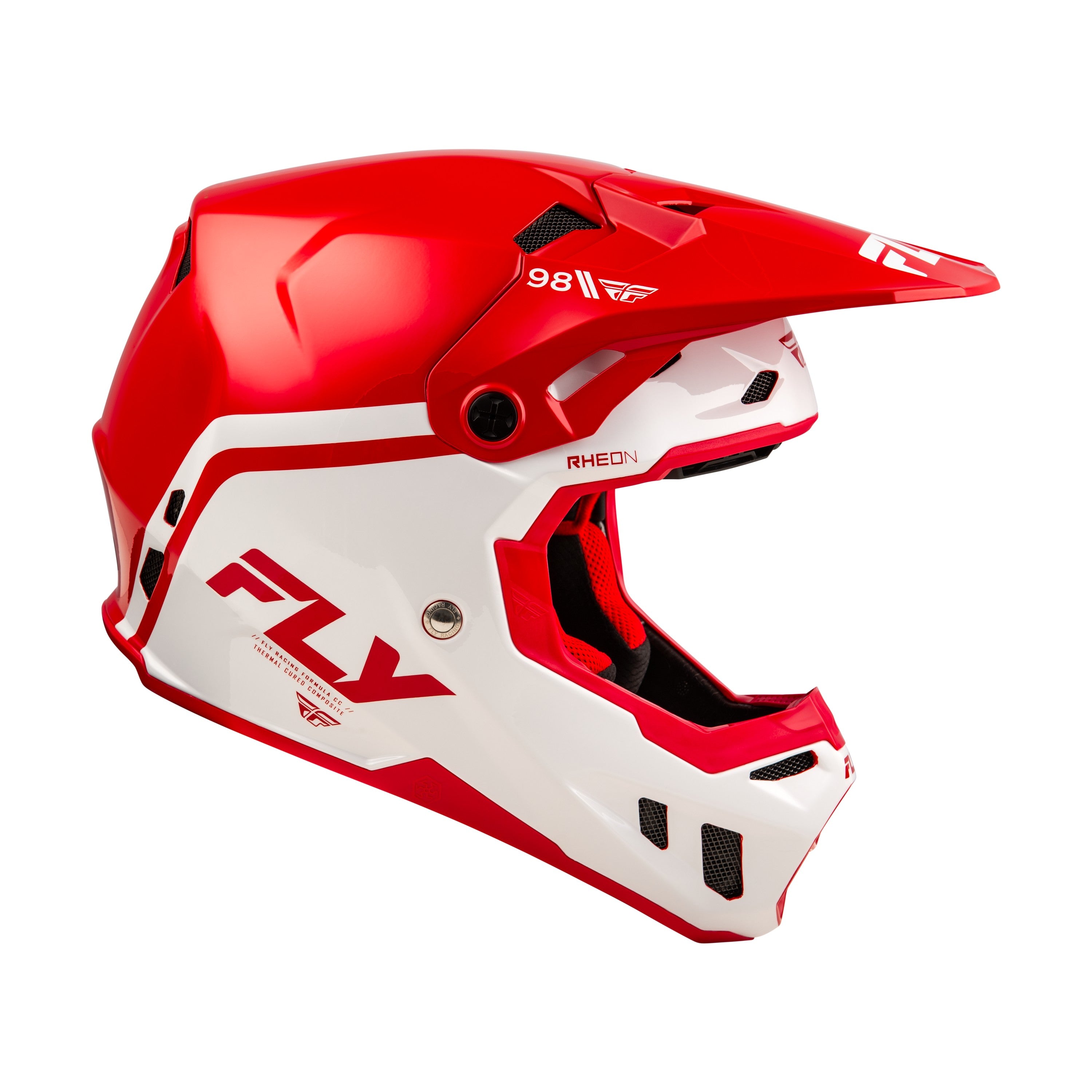 FORMULA CC OBJECTIVE HELMET RED/WHITE XL - 73-4347X-3