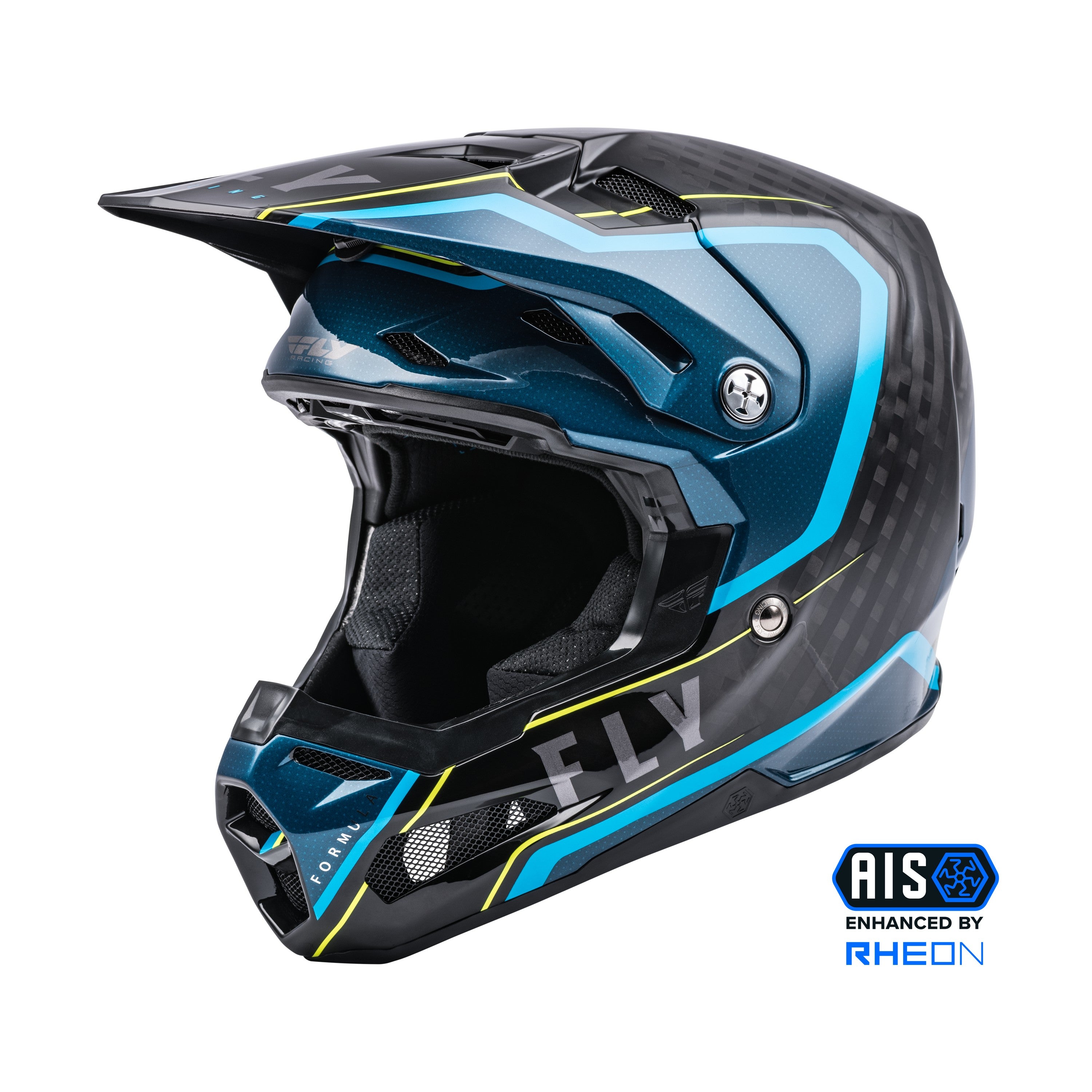 FORMULA CARBON AXON HELMET BLACK/BLUE  MD - 73-4420M