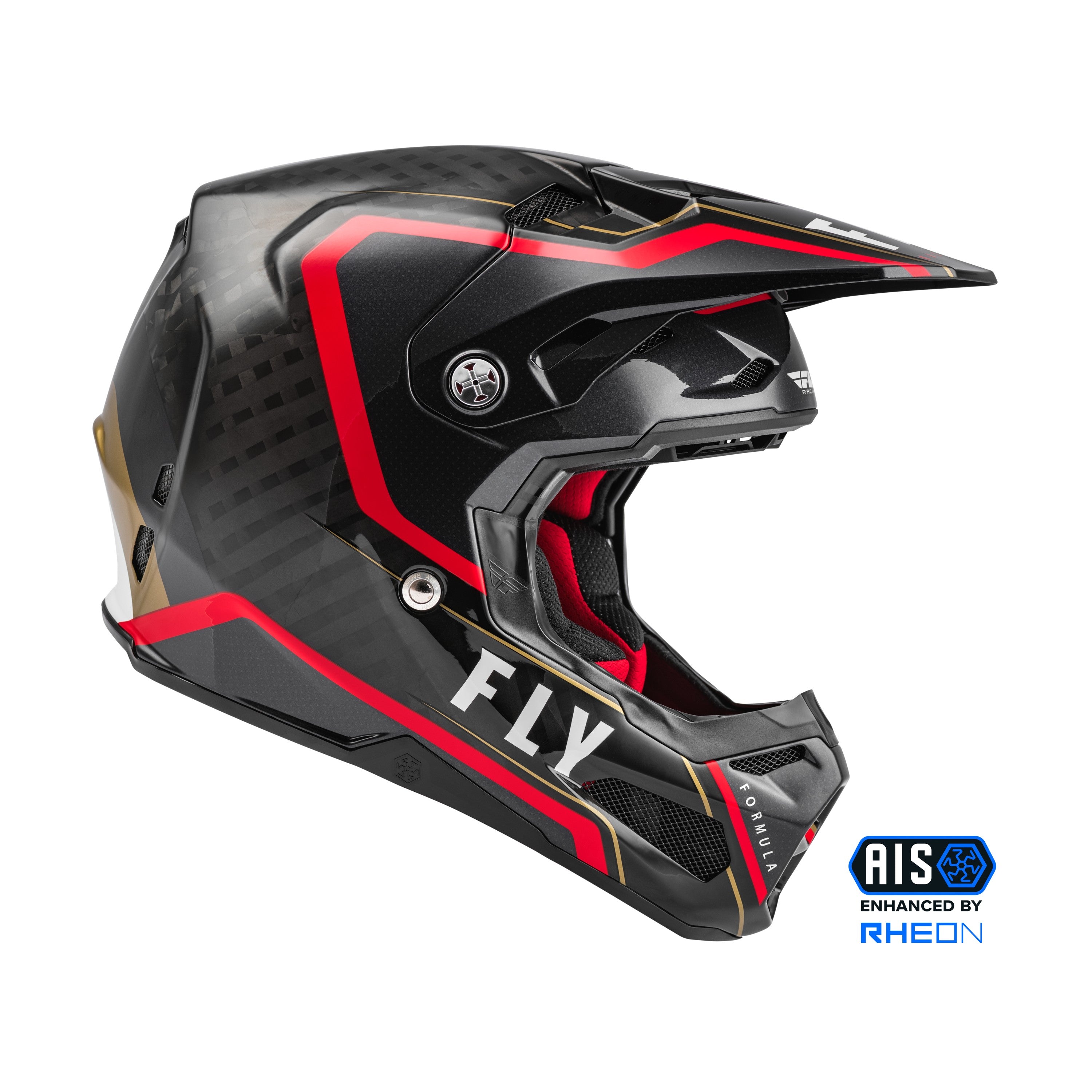 FORMULA CARBON AXON HELMET BLACK/RED LG - 73-4422L-3