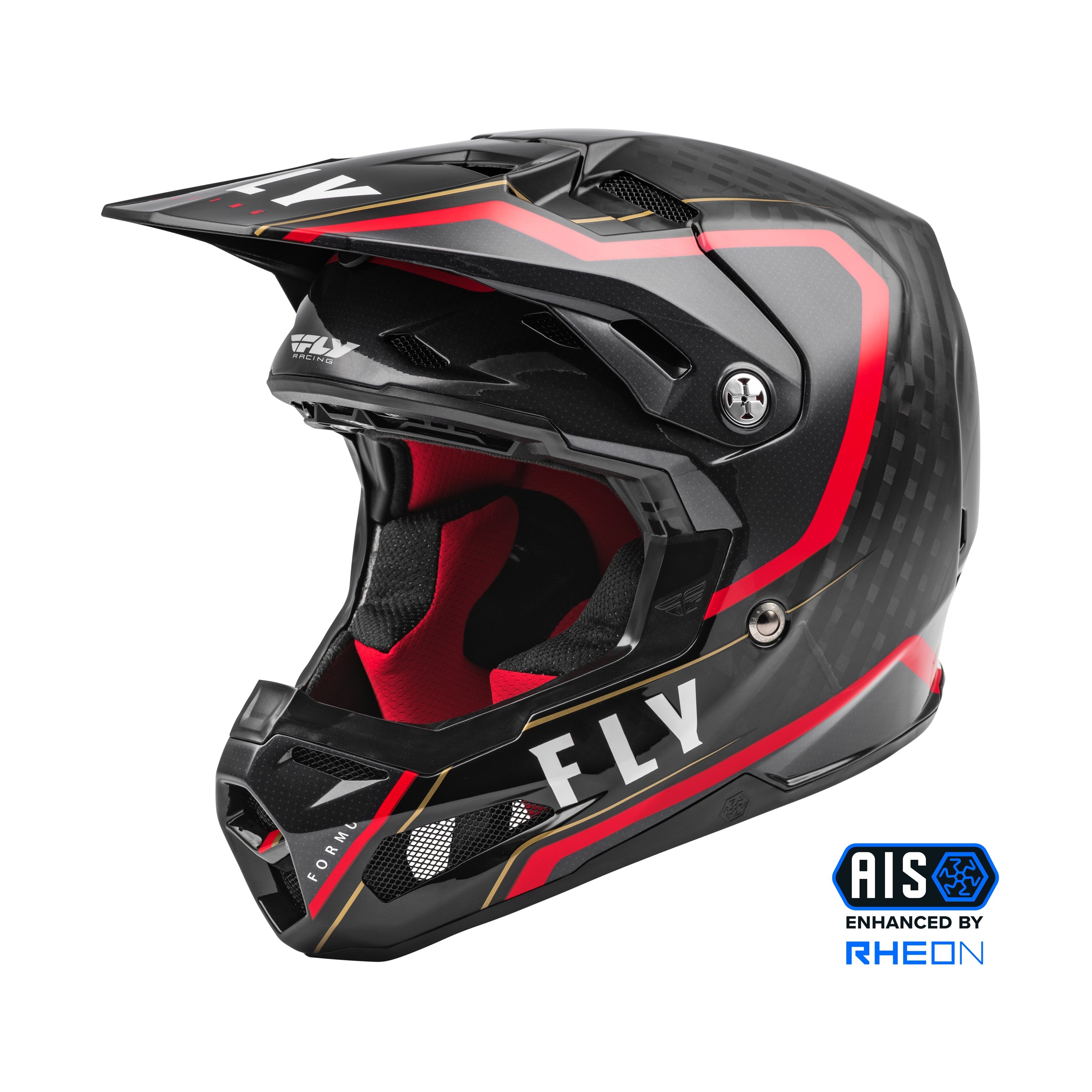 FORMULA CARBON AXON HELMET BLACK/RED LG - 73-4422L