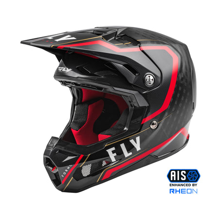 FORMULA CARBON AXON HELMET BLACK/RED LG - 73-4422L