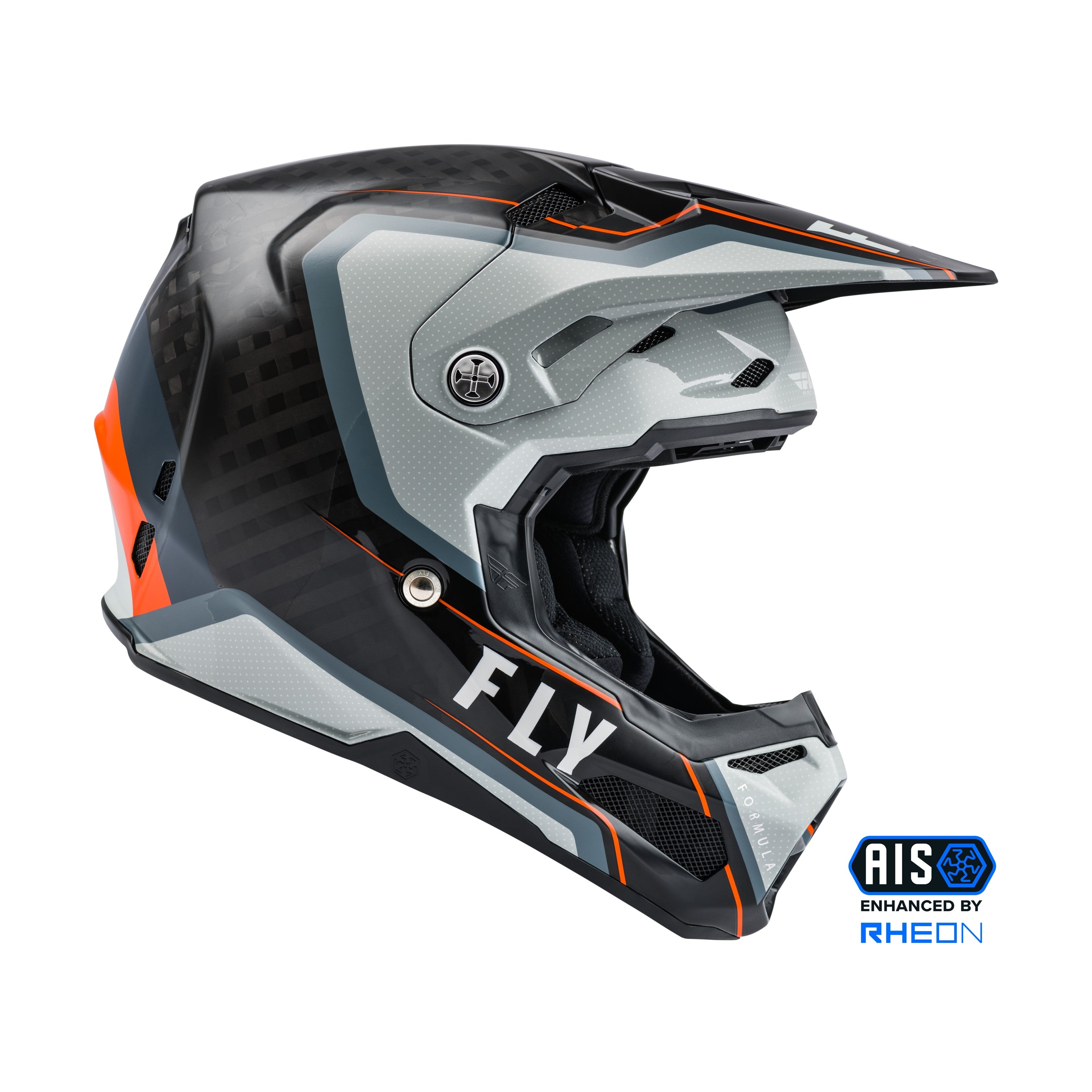 FORMULA CARBON AXON HELMET BLACK/GREY/ORANGE XL - 73-4428X-3