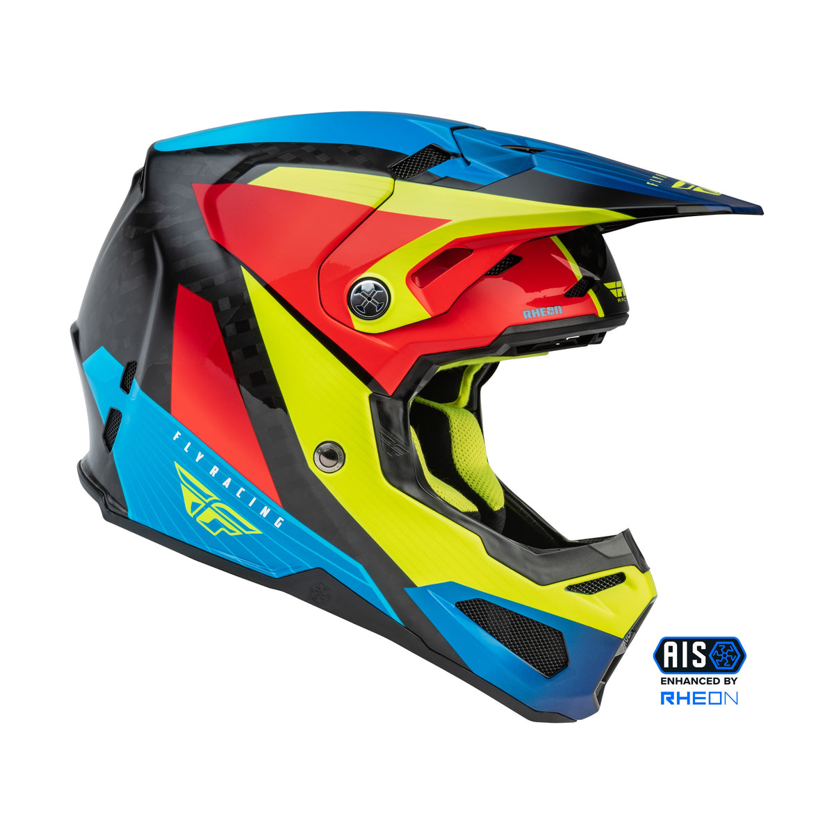 FORMULA CARBON PRIME HELMET HI-VIS/BLUE/RED LG - 73-4433L-3