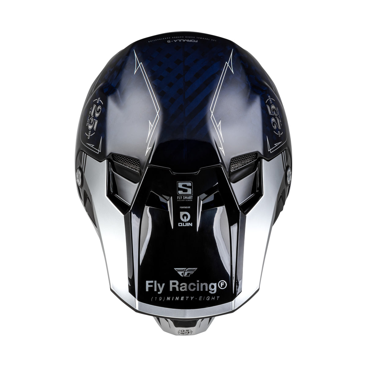 FORMULA S CARBON LEGACY HELMET BLUE CARBON/SILVER LG - 73-4448L-2