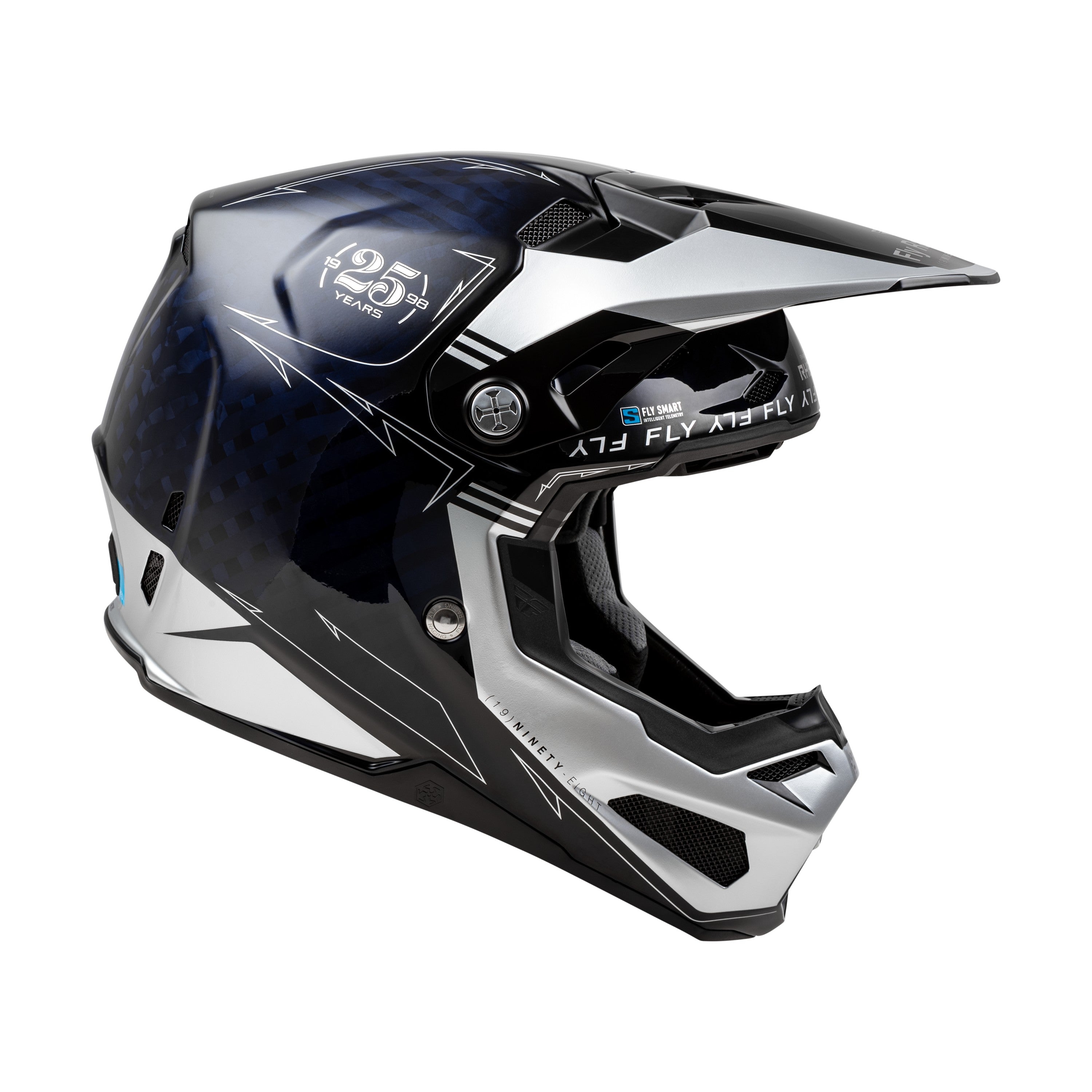 FORMULA S CARBON LEGACY HELMET BLUE CARBON/SILVER LG - 73-4448L-3