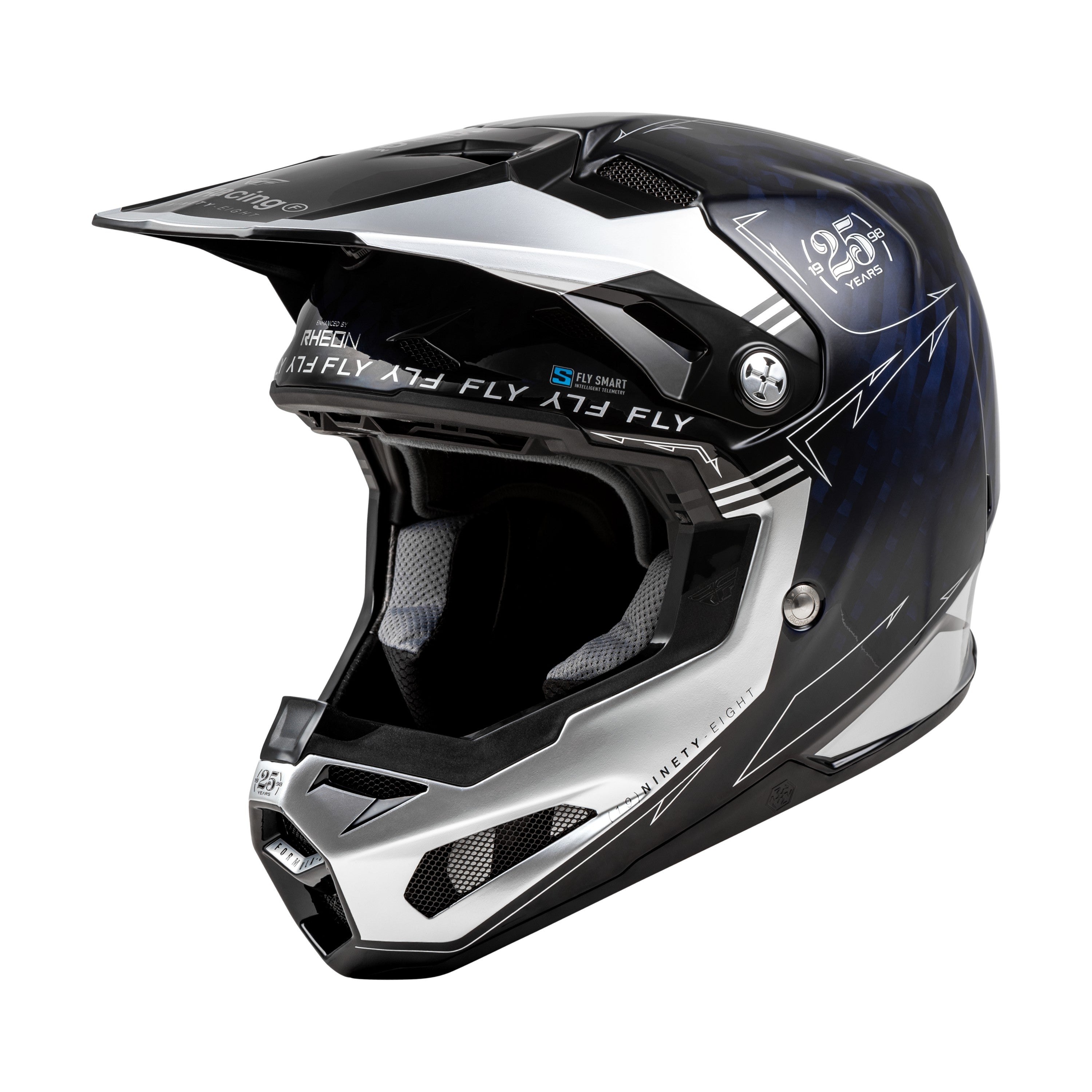 FORMULA S CARBON LEGACY HELMET BLUE CARBON/SILVER LG - 73-4448L