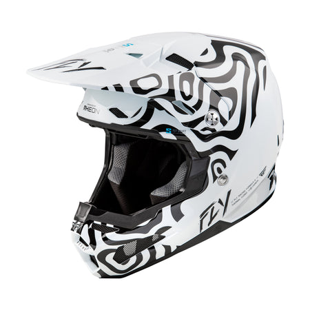 FORMULA S CARBON ABYSS HELMET WHITE/BLACK MD - 73-4469M