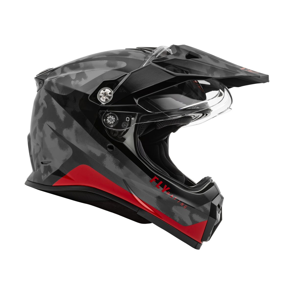 TREKKER PULSE HELMET BLACK CAMO/RED LG - 73-7025L-4