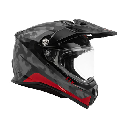 TREKKER PULSE HELMET BLACK CAMO/RED XL - 73-7025X-3