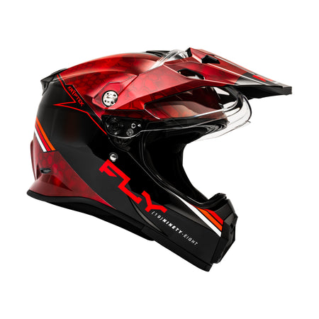 TREKKER KRYPTEK CONCEAL HELMET RED/BLACK MD - 73-7029M-4