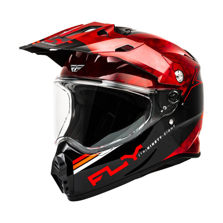 TREKKER KRYPTEK CONCEAL HELMET RED/BLACK MD - 73-7029M