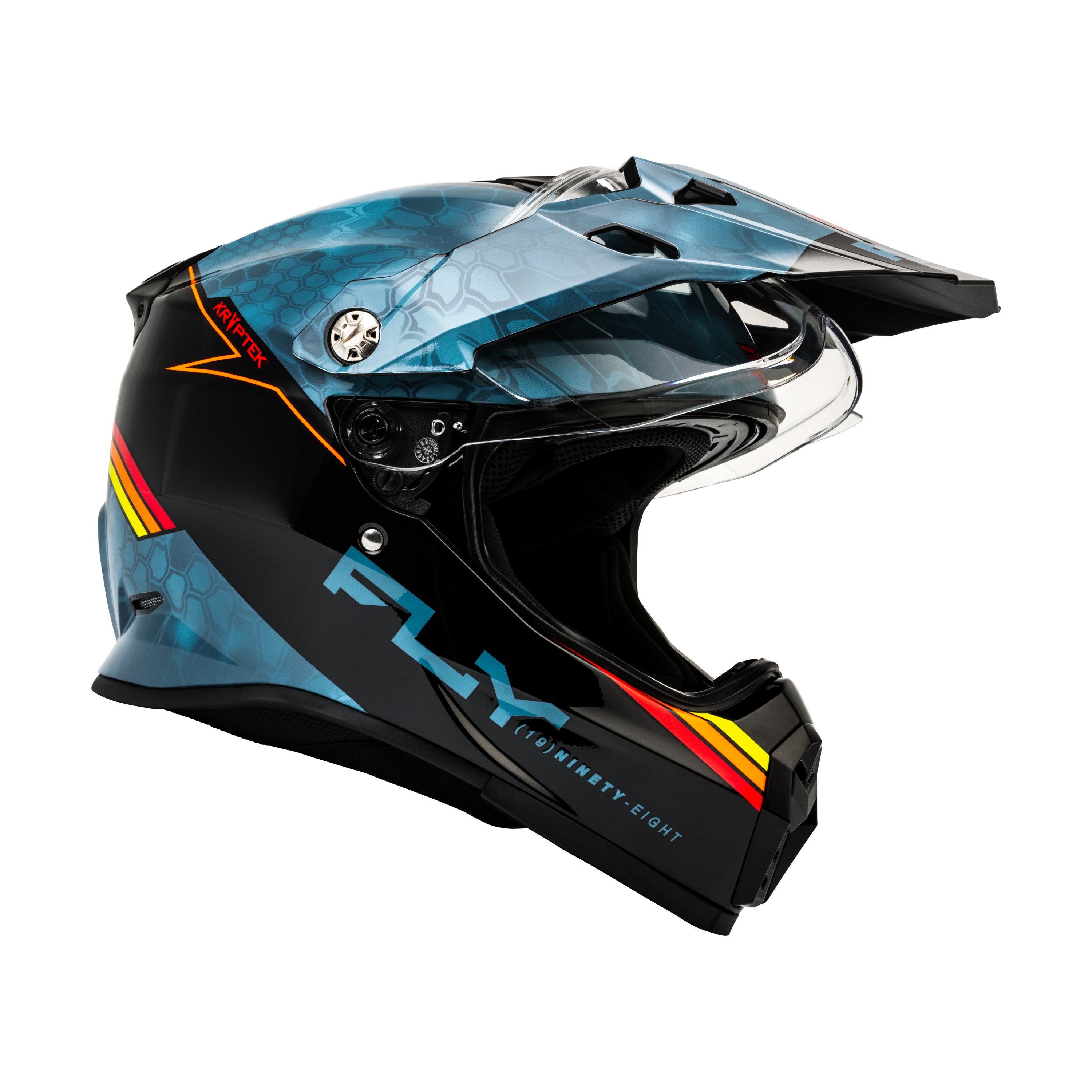 TREKKER KRYPTEK CONCEAL HELMET SLATE/BLACK/RED 2X - 73-70302X-4