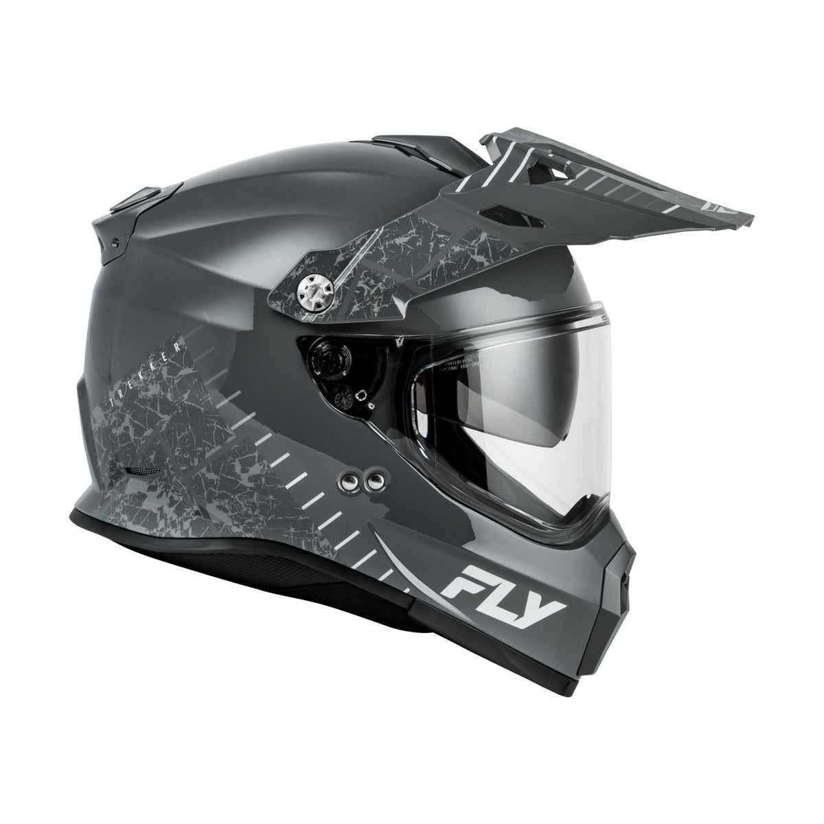 FLY TREKKER GRANITE HELMET GREY/GREY MD - 73-7042M-4